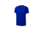 T-shirt bleue Crivit avec des détails noirs.
