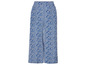 Pantalon bleu à imprimé floral