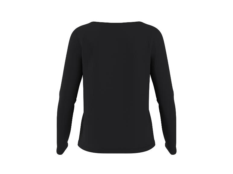Haut noir à manches longues, vue arrière