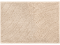 Tapis de bain beige avec motif texturé à rayures ondulées