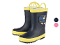 Bottes de pluie Paw Patrol pour enfants, bleu marine et jaune.
