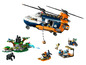 LEGO City Hélicoptère de la jungle avec des gorilles et une moto.
