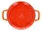 Casserole orange SilverCrest vue de dessus.