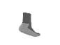 Chaussette de sport grise avec des détails verts