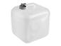 Bidon d'eau en plastique blanc avec robinet