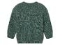 Pull en tricot vert pour enfant.