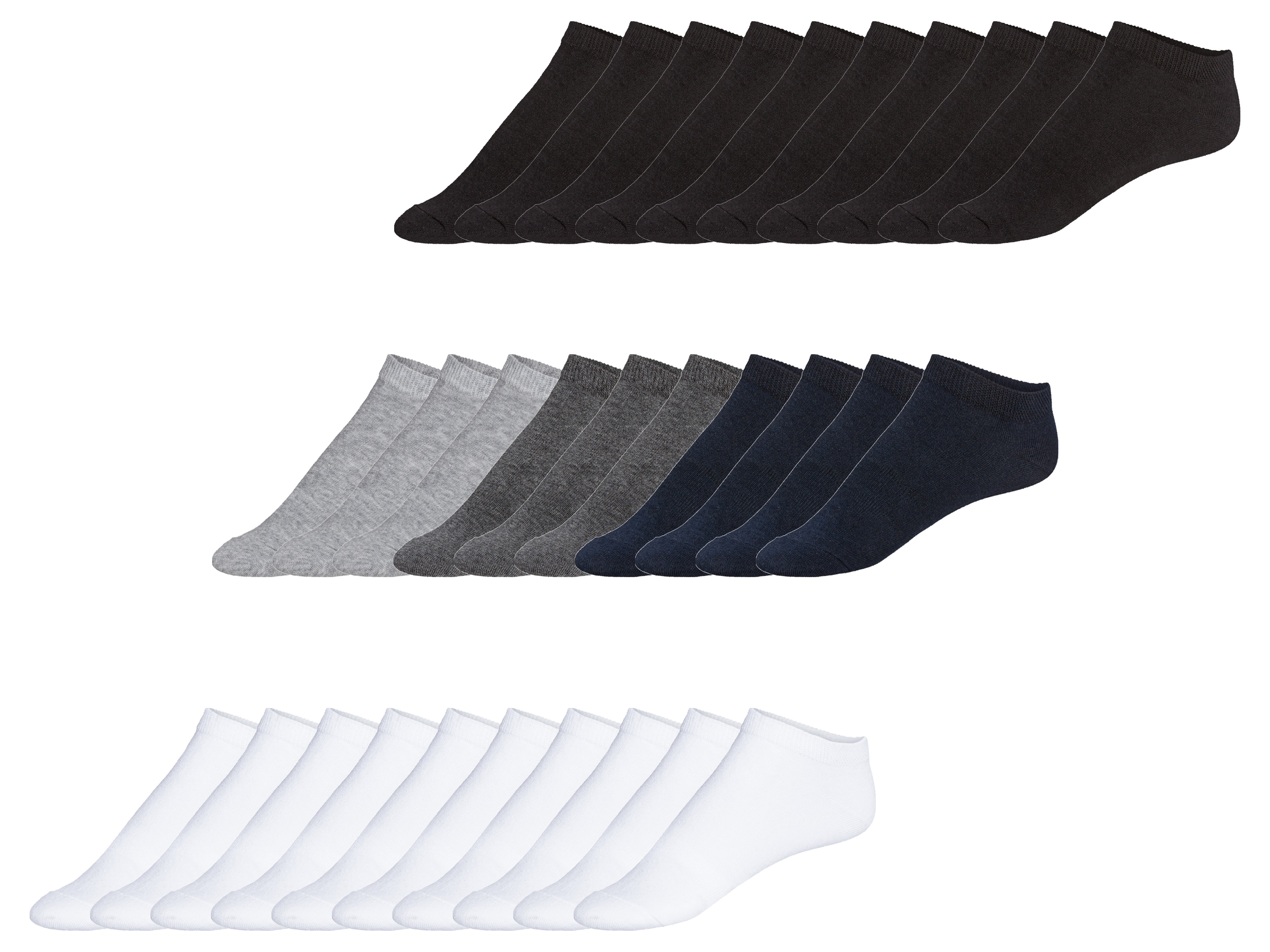 LIVERGY® Lot de 10 paires de chaussettes homme