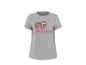 T-shirt gris avec un paresseux endormi et le texte rose 'MORE SNOOZING'.