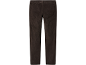 Pantalon en velours côtelé marron foncé avec une poche arrière, vu de dos.