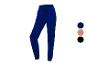 Jogging bleu en molleton pour femmes, avec cordon de serrage et poches latérales, disponible dans d'autres couleurs.