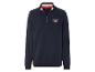 Un sweat-shirt bleu avec une fermeture éclair, avec le logo 'Atlantic Ocean Classic Sailing Regatta'