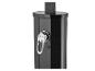 Douche extérieure noire avec mitigeur chromé et marque 'HOME DELUXE'