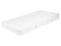 Un matelas blanc avec une fermeture éclair.