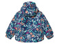 Un imperméable bleu à fleurs pour filles.