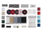 Fils, boutons, élastiques et accessoires de couture.