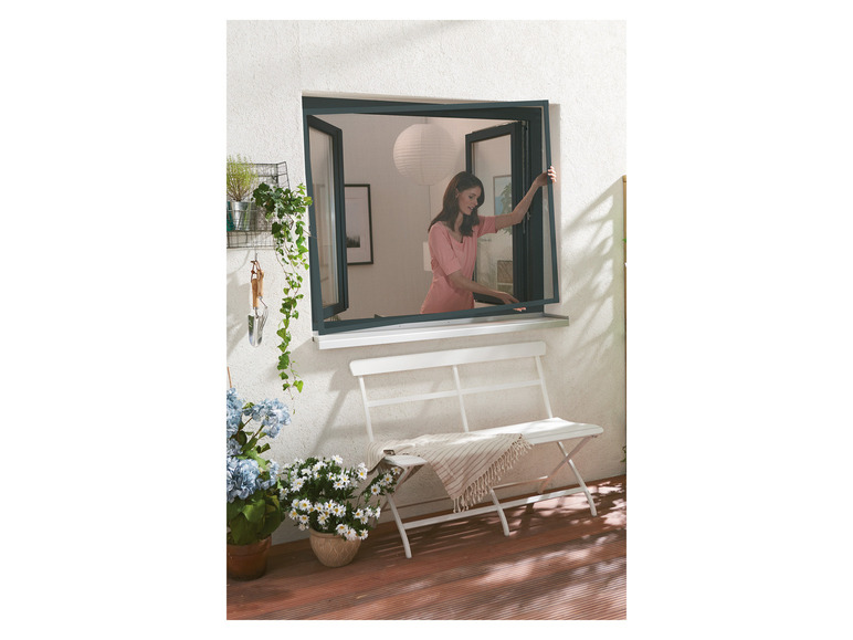 Aller en mode plein écran : LIVARNO home Fenêtre moustiquaire en aluminium, 130 x 150 cm - Image 3