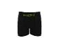 Caleçon boxer noir Crivit pour homme avec logo vert néon sur la ceinture.