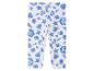 Leggings enfant, motif coquillages et étoiles de mer bleus.