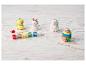 Kit de bricolage de Pâques avec figurines en céramique (poussin, lapin, agneau, œuf) et peintures.