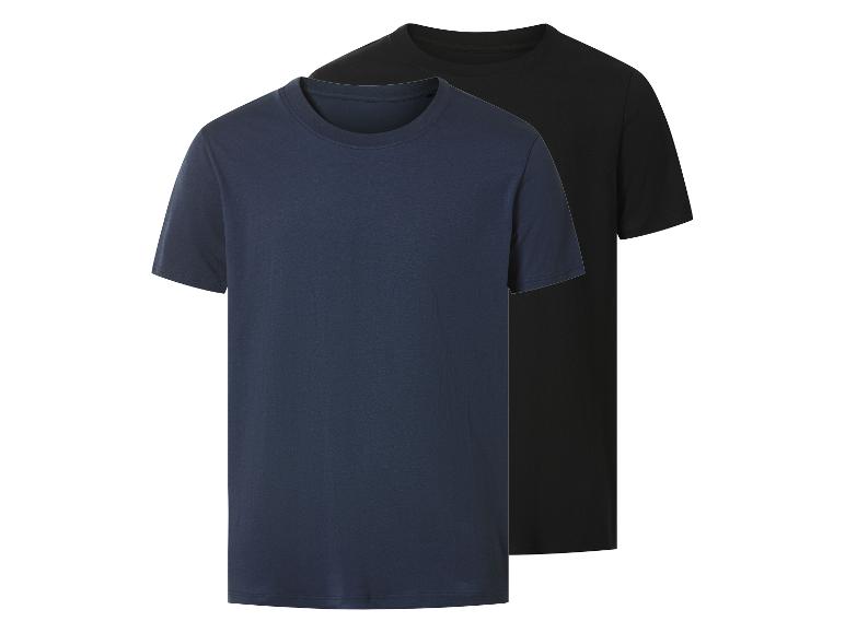 Deux t-shirts pour hommes : un bleu marine et un noir