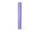 Un lampadaire violet avec une finition métallique.