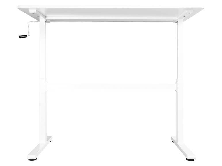 Aller en mode plein écran : LIVARNO home Bureau réglable en hauteur, 140 x 70-117 cm x 60 cm, blanc - Image 6