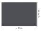 Dimensions approximatives d'un grand panneau gris foncé : 300 cm x 200 cm.
