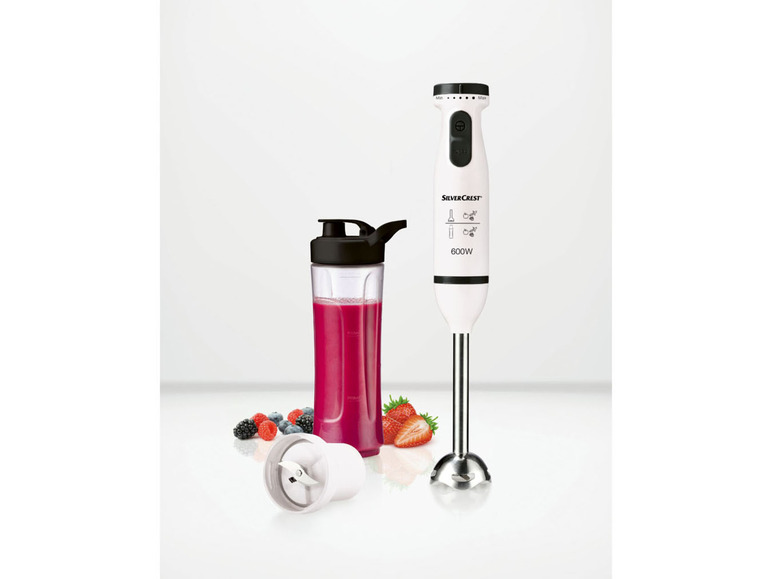 Aller en mode plein écran : SILVERCREST® KITCHEN TOOLS Mixeur plongeant avec appareil à smoothies SSMS 600 A1, 600 W - Image 2