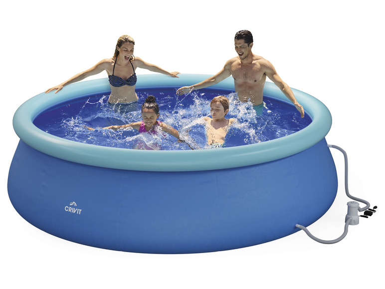 Aller en mode plein écran : CRIVIT Piscine gonflable Quick-Up, Ø 300 x 76 cm - Image 3