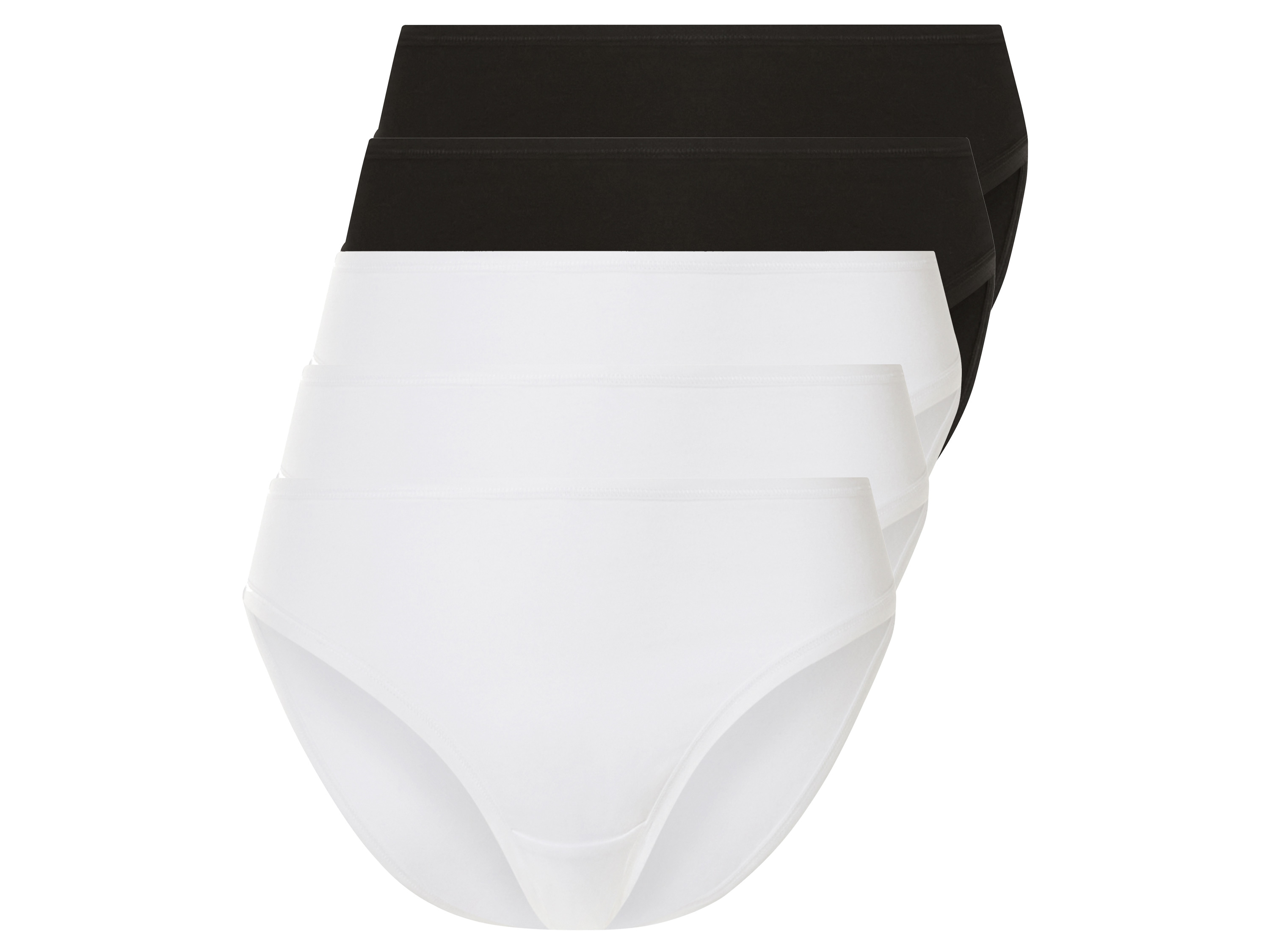 esmara® Lots de 5 culottes femme (noir/blanc, S(34/36))