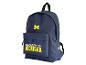 Sac à dos bleu avec le logo de l'Université du Michigan.