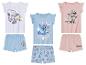 Pyjamas pour filles avec motifs Snoopy, Stitch et Minnie.