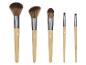 Ensemble de six pinceaux de maquillage Cien Beauty avec manches en bambou