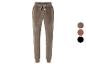Pantalon de jogging en velours gris foncé avec un détail de nœud.