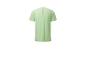 T-shirt vert pâle pour la course à pied, design géométrique.