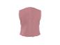 Gilet rose pour femme avec dos uni