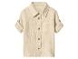 Chemise bébé en coton clair à manches courtes et boutons