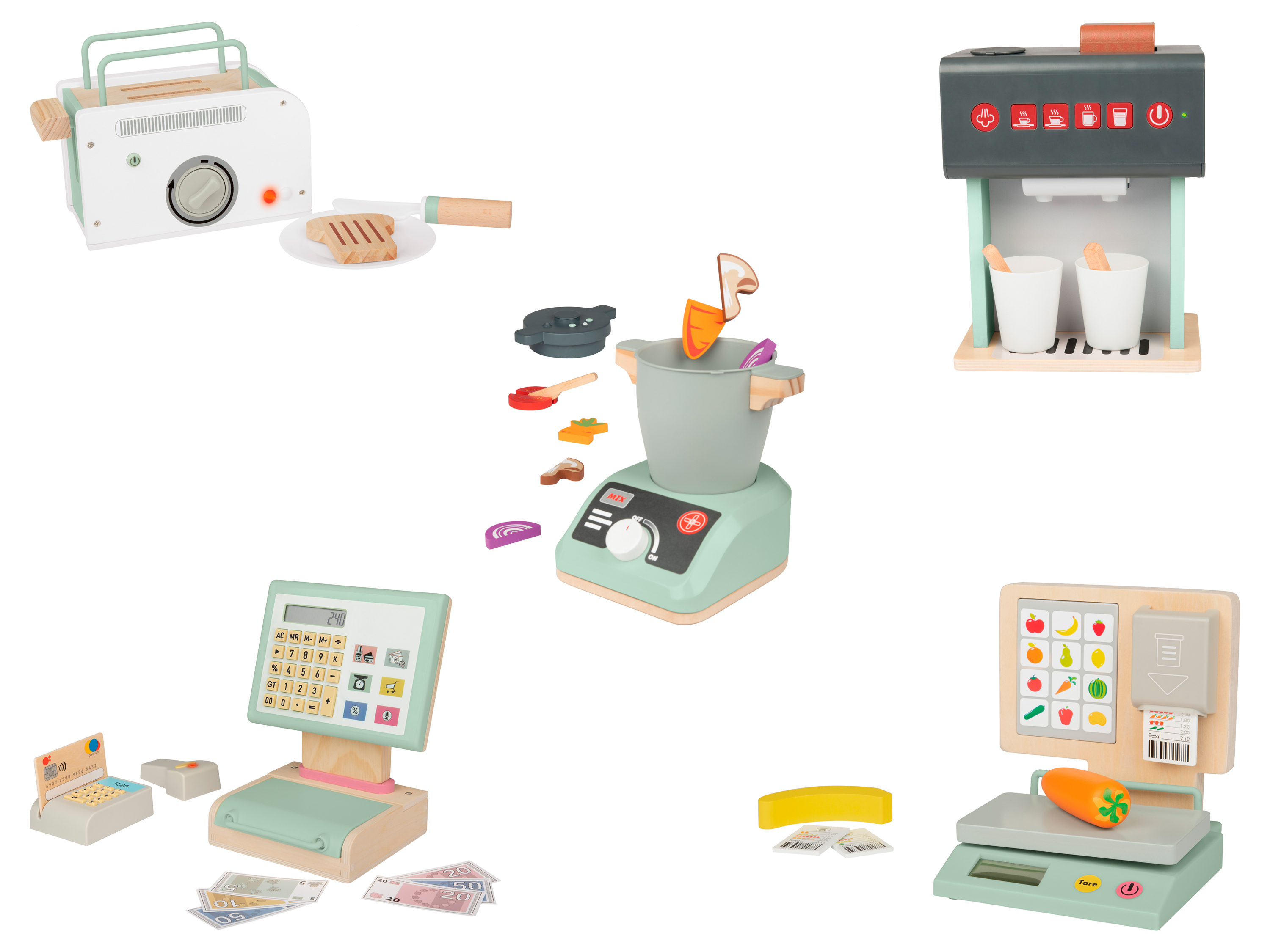 Playtive Accessoire de cuisine ou supermarché en bois