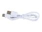 Câble USB blanc micro-USB vers USB.