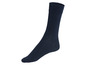 Une chaussette bleu foncé.