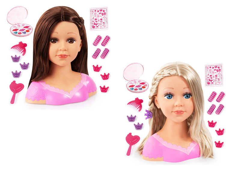Jeu De Coiffure Et Maquillage 35 Pièces Pour Fille | Poupée Tête Blonde, Sèche-Cheveux, Accessoires | 1-9 Ans, Cadeau
