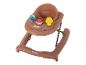 Trotteur pour bébé BEBECONFORT Explorer en marron avec jouets.