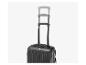Valise noire avec poignée télescopique, montrée en deux positions.