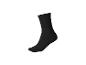 Chaussettes noires côtelées avec bord volanté