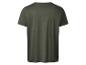 T-shirt homme vert olive, col rond.