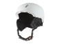 Casque de ski blanc avec sangles noires et doublure intérieure