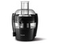 Un extracteur de jus Philips noir.