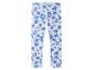 Leggings enfant, motif coquillages et étoiles de mer bleus.