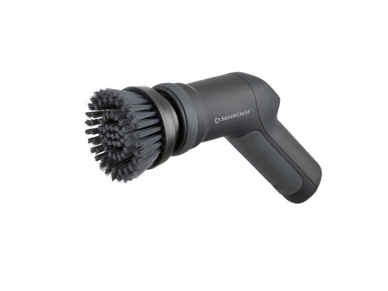 Brosse de nettoyage électrique SilverCrest grise avec tête de brosse