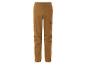 Pantalon cargo marron avec cordon de serrage à la cheville.